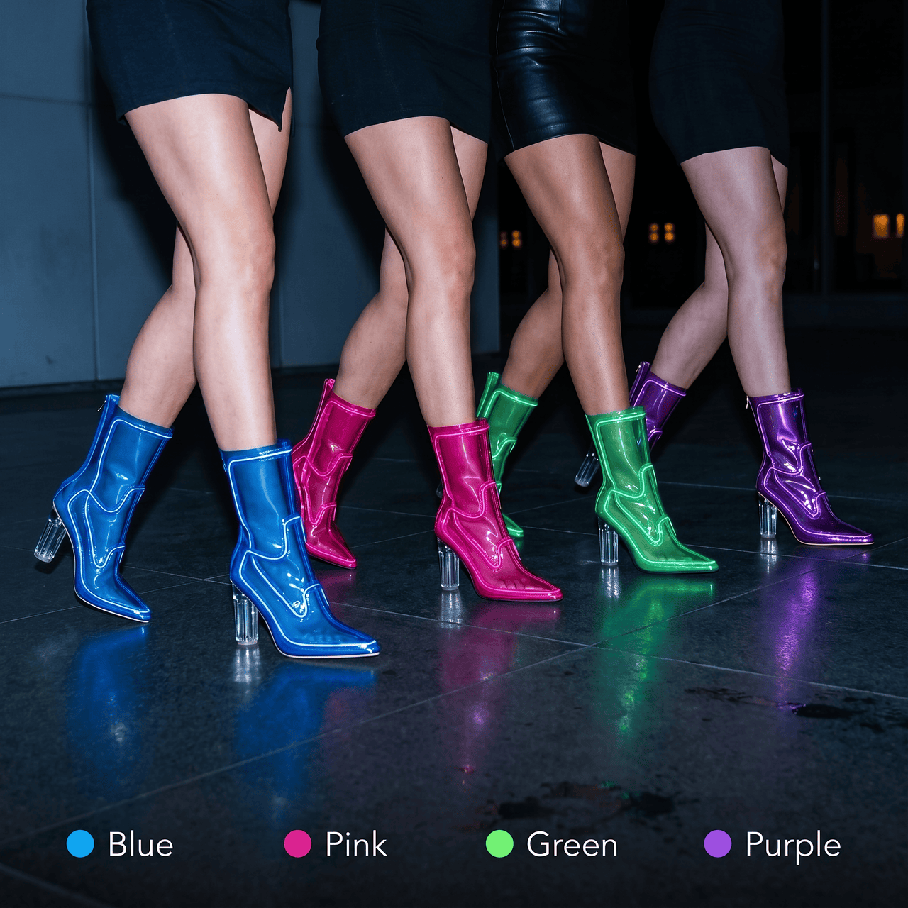 Night Boot Neon Light-Up Boots