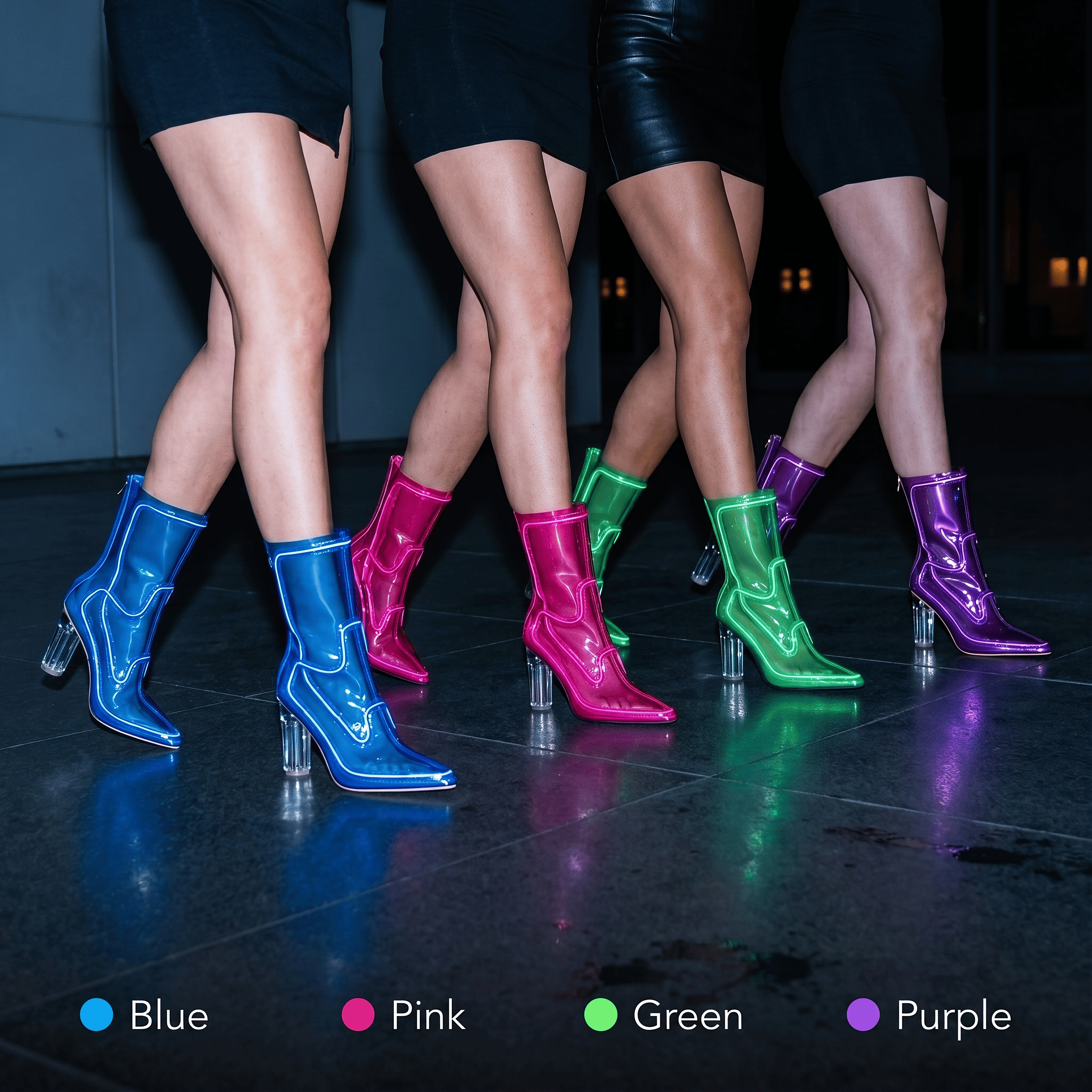 Night Boot Neon Light-Up Boots