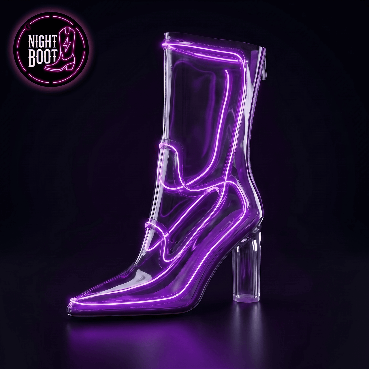 Night Boot Neon Light-Up Boots