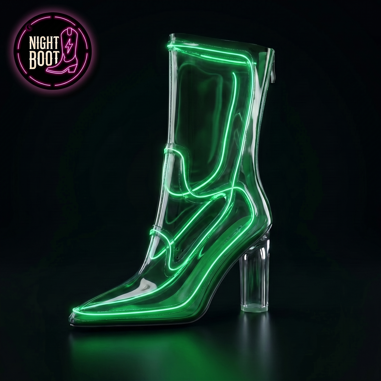 Night Boot Neon Light-Up Boots