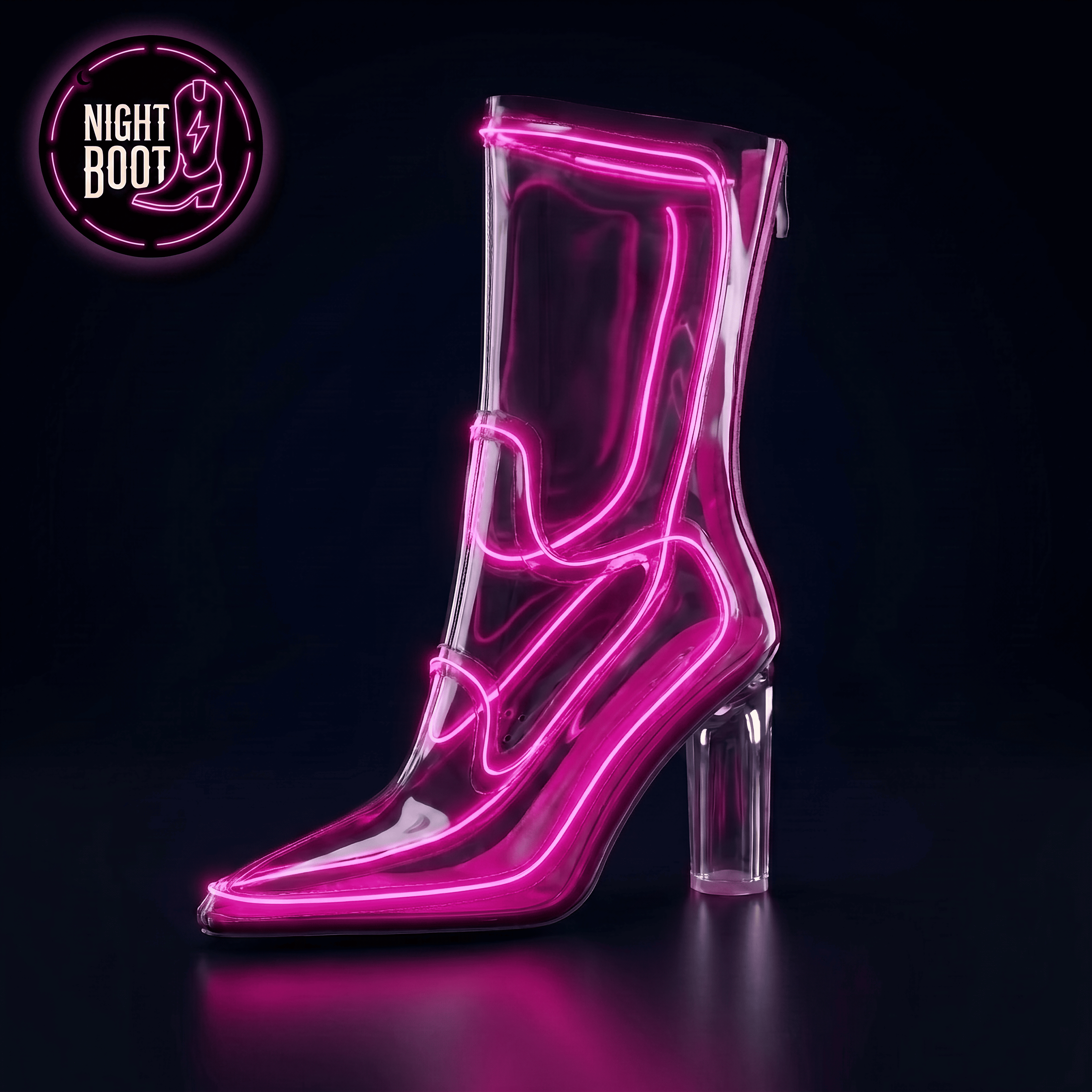 Night Boot Neon Light-Up Boots