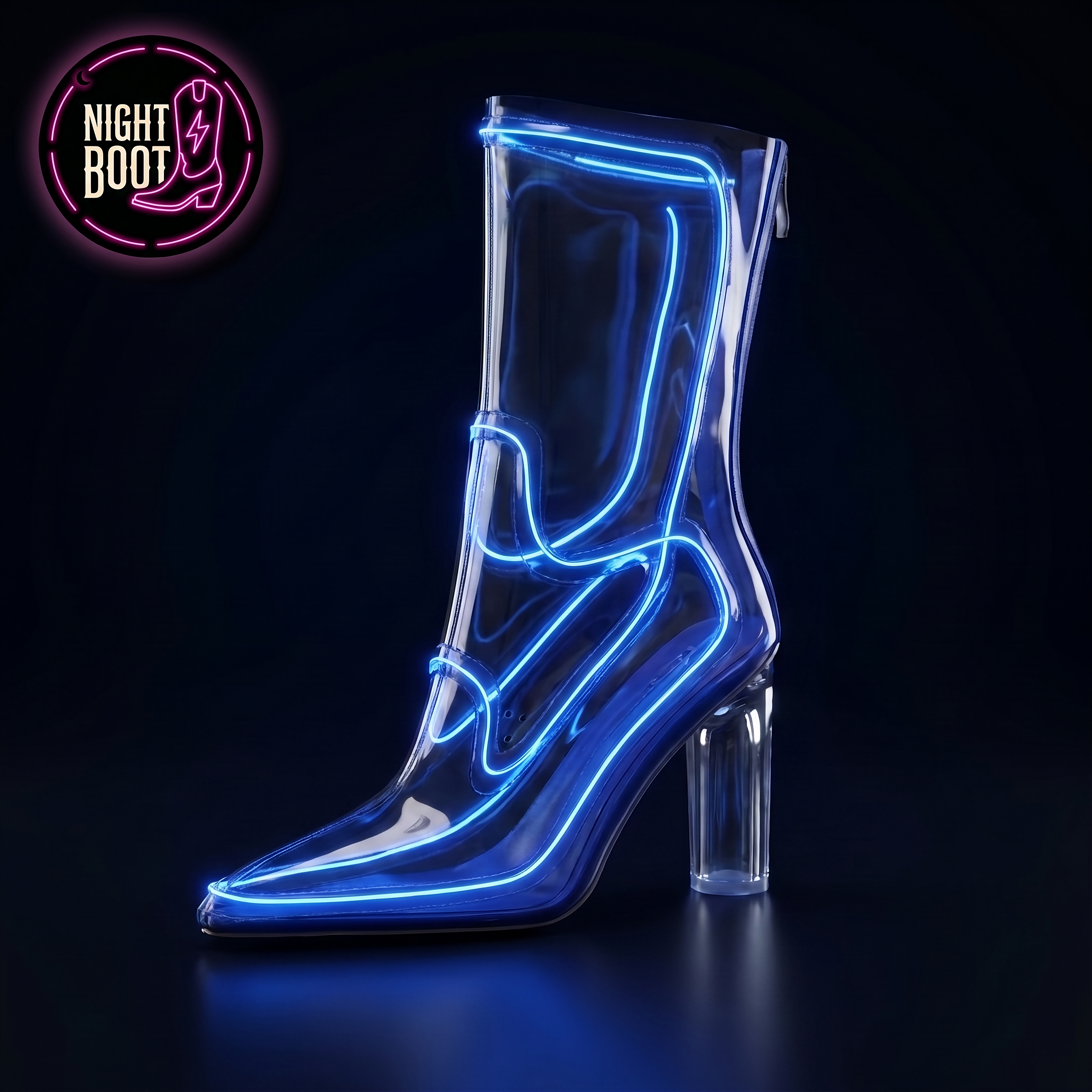 Night Boot Neon Light-Up Boots