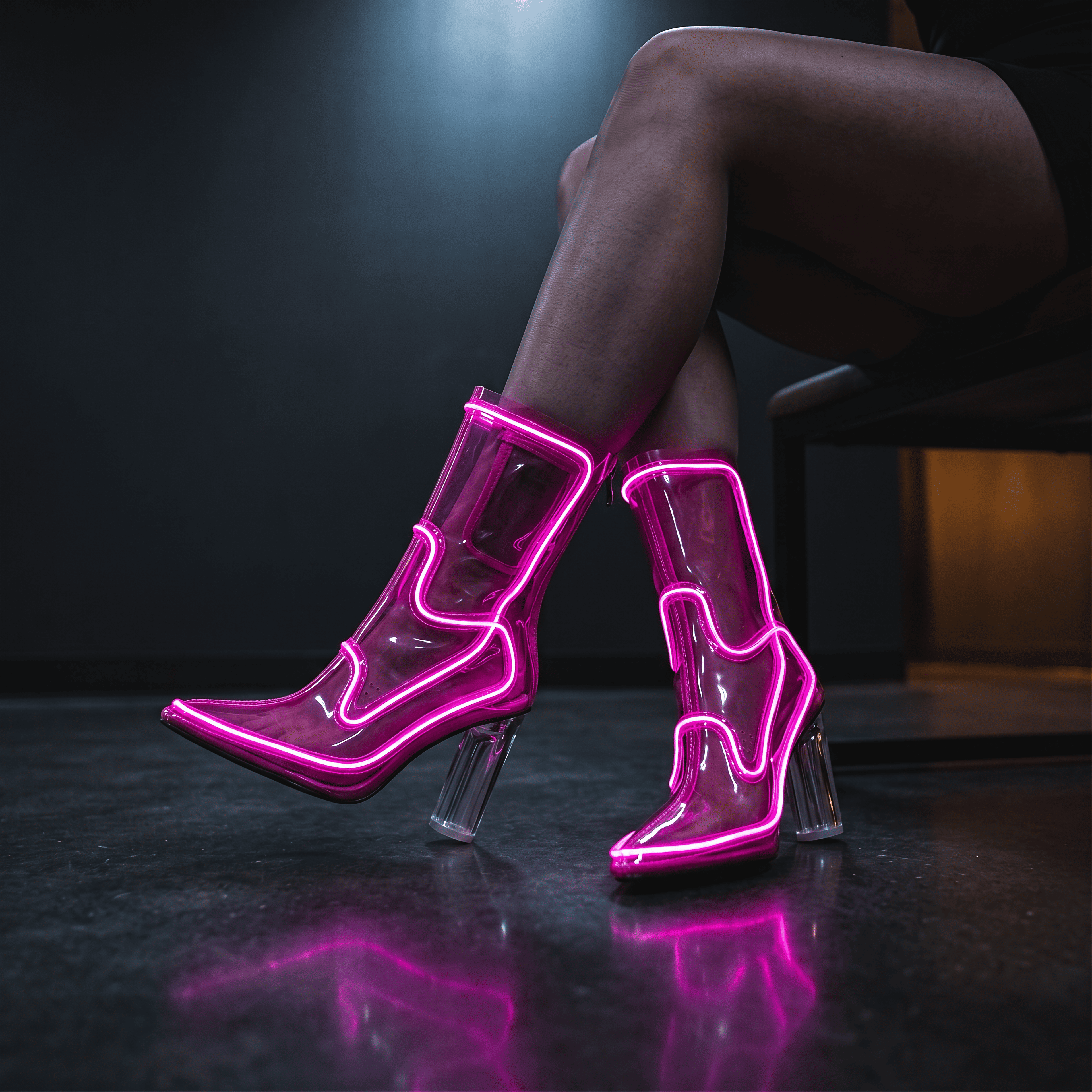 Night Boot Neon Light-Up Boots