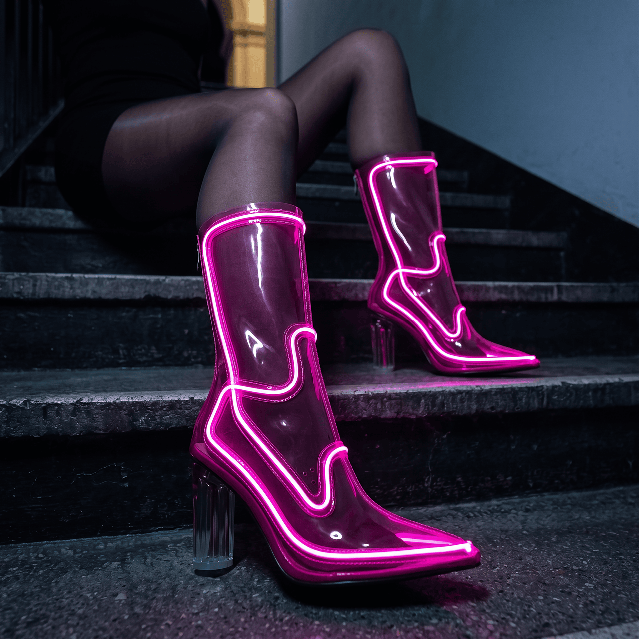 Night Boot Neon Light-Up Boots
